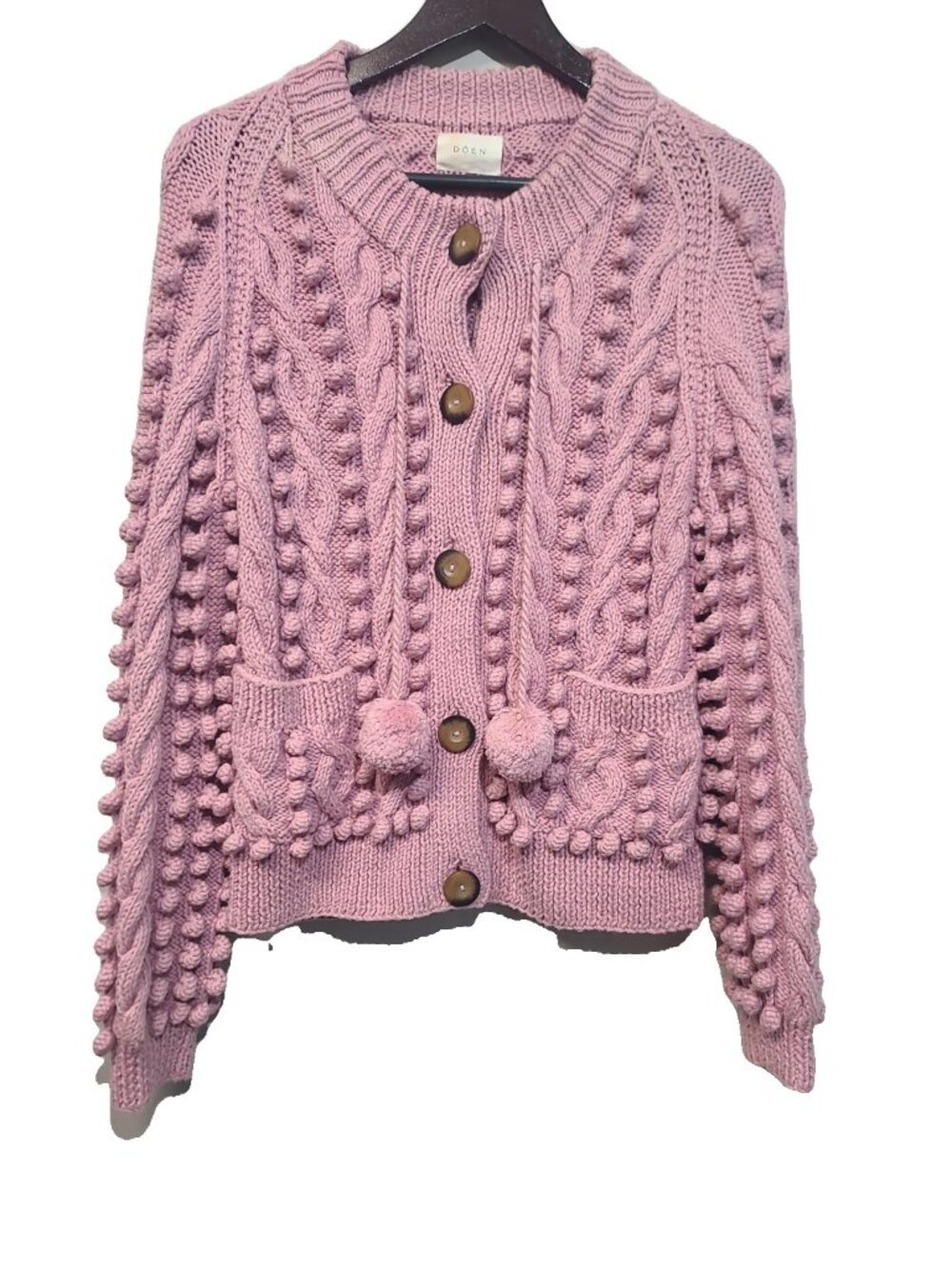 Doen Pomme Cardigan Size M Pink